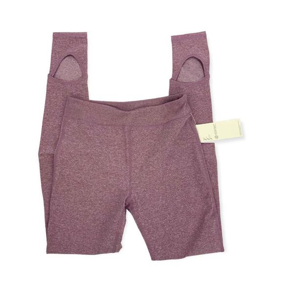 Zella Girls Purple Monarch Stirrup Foot Athletic Leggings Size Medium (8/10) NWT - Picture 1 of 6